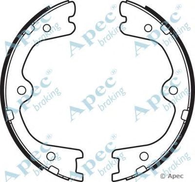 APEC BRAKING shu751 -  Комплект тормозных колодок